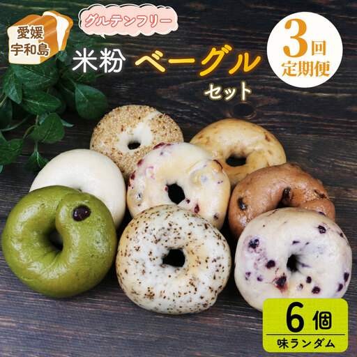 ベーグル 6個 3回 定期便 恵美須町サービスエリア ベーグル