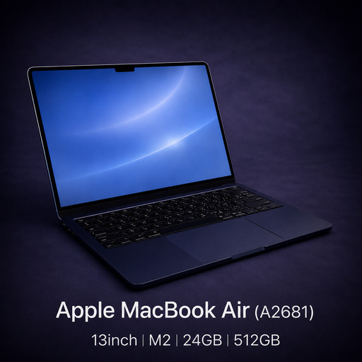 [厳選整備済|法人リースアップ品]MacBook Air 13インチ M2 / 24GB / 512GB|★美品・動作確認済[現品限り] 473-01