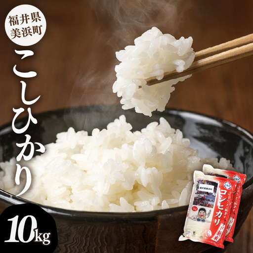 【先行予約】【令和8年産・新米】米 コシヒカリ 計10kg （5kg × 2袋）精米 福井県美浜町産 【2026年11月下旬以降発送】 [m60-b006_11]