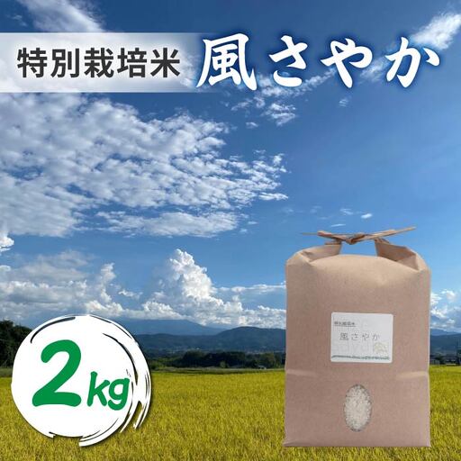R8年産新米!東御市産「風さやか」(特別栽培米) 白米2kg |シラクラファーム 一等米 長野県農薬削減認証取得