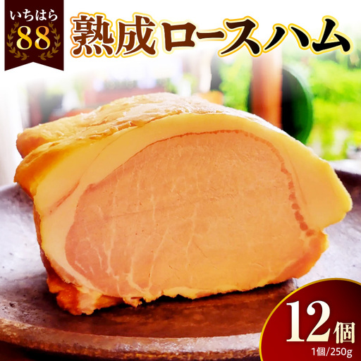 いちはら88熟成ロースハム [約250g×12個入]