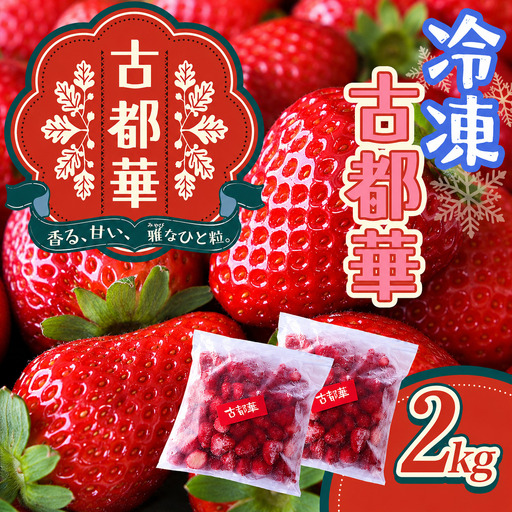 いちご 古都華 冷凍いちご 2kg (1kg×2パック) / 西田農園 ブランド いちご 苺 ことか フルーツ 果物 奈良県 葛城市[nsdf006]