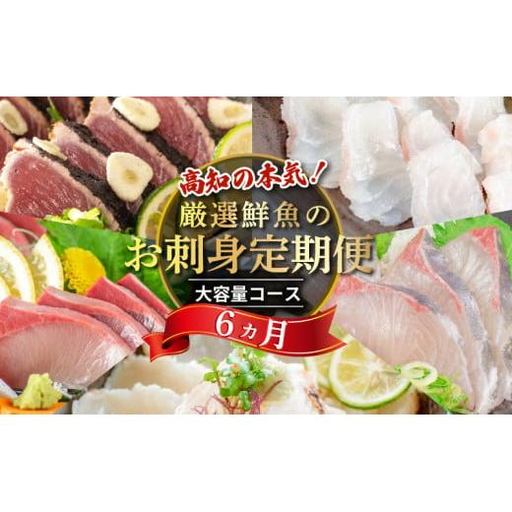 【冷凍】 刺身 定期便 6ヶ月 小島水産 がお届けする！ 美味しい お刺身 大容量 コース 