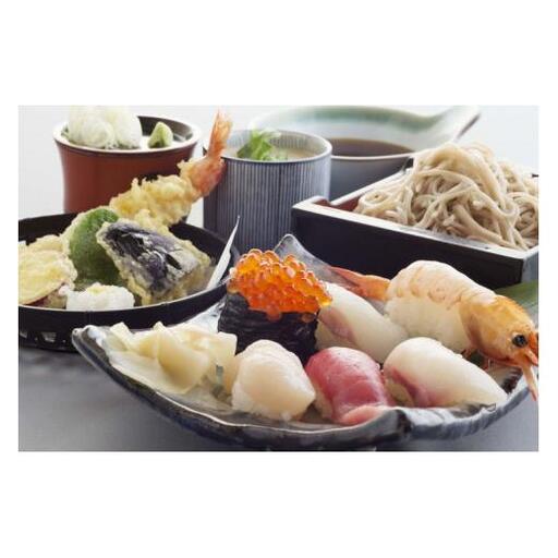 そば・日本料理八郎治 八郎治セットお食事券(2人前) 15-27 ※沖縄・離島への配送不可