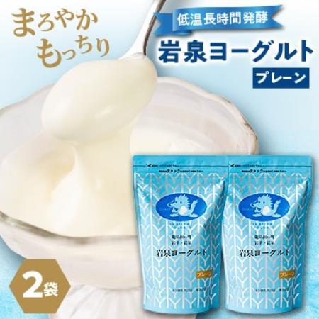 【毎月定期便】岩泉ヨーグルト プレーン(1kg×2袋)全6回【配送不可地域：離島】【4089193】