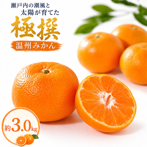 【10月中旬より発送】極撰 温州みかん  約3.0kg 