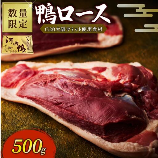 [ 数量限定 ] 鴨ロース ブロック 500g 河内鴨 ツムラ本店 かも