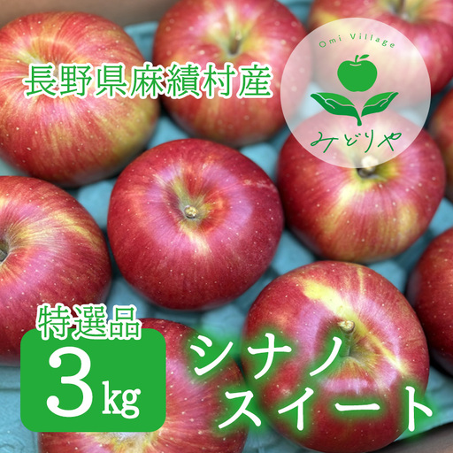 [2026年 先行予約 令和8年産]長野 麻績村 りんご 期間限定 特選品 3kg ギフト 自宅用 贈り物 自宅用にも ギフトにも 堤 みどりや シナノスイート 産地直送 新返礼品