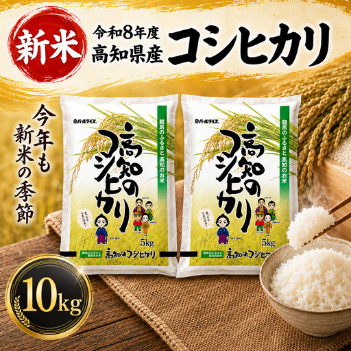 新米【令和8年度 高知県産】 コシヒカリ10㎏