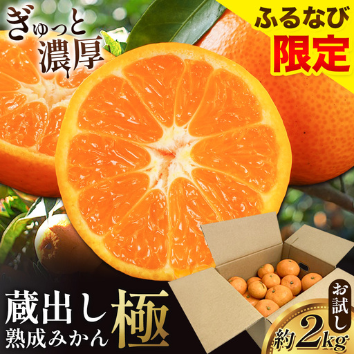 【先行予約】極みかん2kg お試し簡易包装