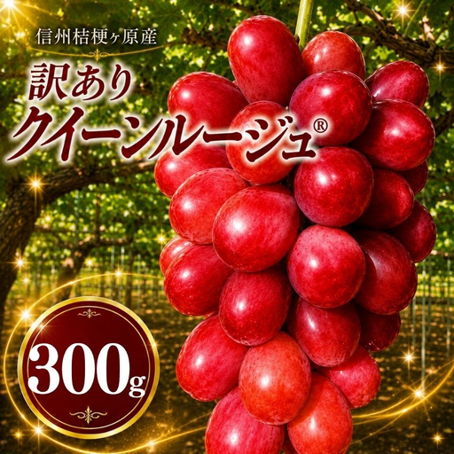 【2026年先行予約】訳あり 信州桔梗ヶ原産 こだわりのクイーンルージュ® 約300g