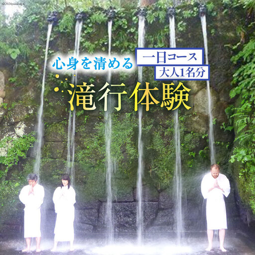 22 滝行 体験 1日コース 大人1名分 チケット [上市町観光協会 富山県 上市町 32280167] 食事 付き 旅行 旅行券