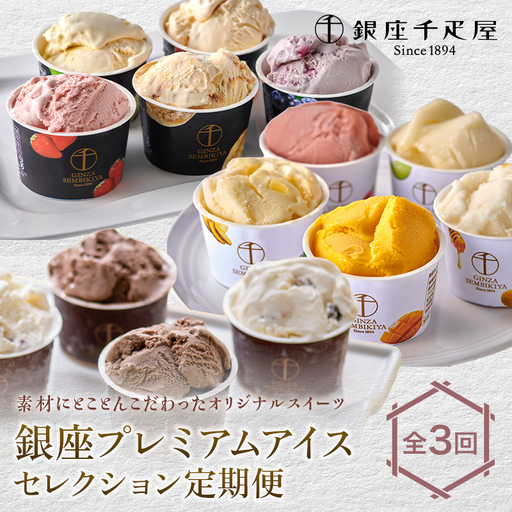 ＼3か月定期便／ 大満足！銀座千疋屋 銀座プレミアムアイスセレクション定期便 3種（アイス ＆ ソルベ ＆ ショコラ）スイーツ デザート お菓子 おかし 詰め合わせ セット 贈答品 贈り物 ギフト プレゼント ごほうび ご褒美 冷菓 F25R-213