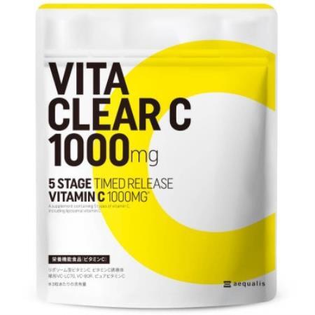 [毎月定期便]ビタクリアC リポソームビタミンC配合 ビタミンC1,000mg 180日分全4回