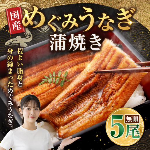 めぐみうなぎ 蒲焼き 5尾セットうなぎ 鰻 ウナギ unagi 国産 蒲焼 蒲焼き かば焼き うな丼 うな重 ひつまぶし 冷凍 真空パック 小分け 個包装 敬老の日 ギフト プレゼント 贈答 のし対応 お歳暮 年末年始 完全無投薬養殖 女性養鰻師 大阪府 熊取町