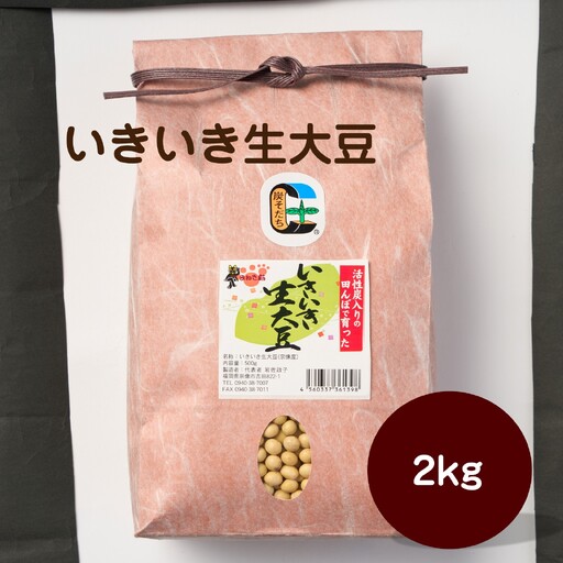 いきいき生大豆 2kg【アグリCATS】_HA2076 大豆 美味しい 福岡県宗像市 宗像市 福岡 宗像