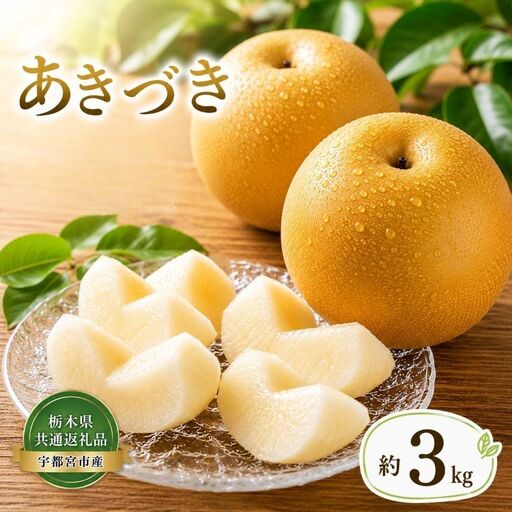 [2026年先行予約]梨 あきづき 約3kg | 秋月 栃木県共通返礼品 栃木県 那珂川町