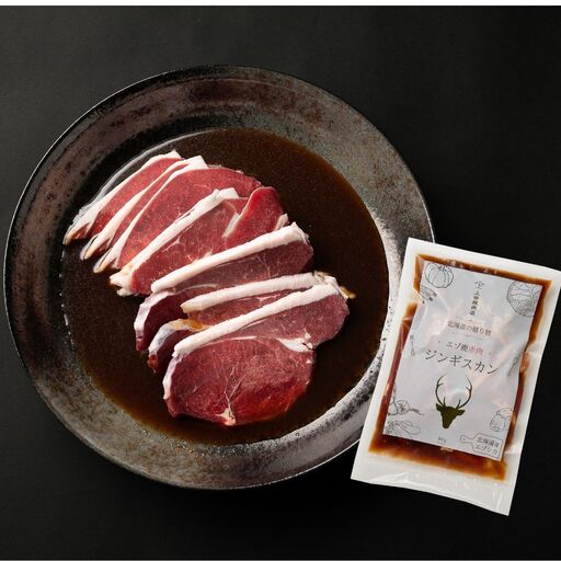 [スピード配送]エゾ鹿赤肉ジンギスカン 計600g[BNAM048]