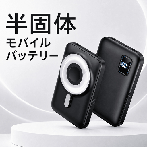 半固体モバイルバッテリー ブラック