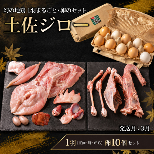 地鶏 土佐ジロー 1羽・卵 セット 鶏肉 卵[3月発送]
