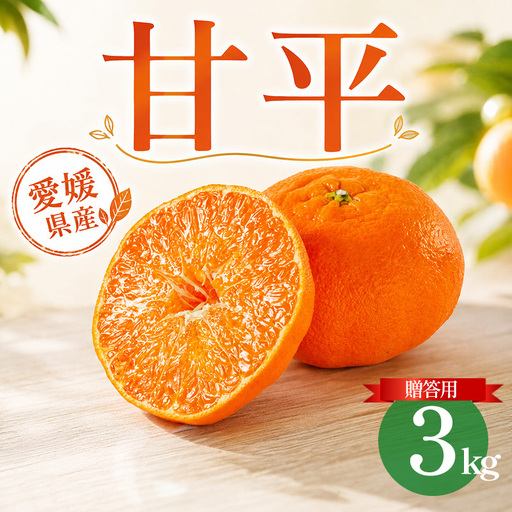 甘平 約3kg 贈答用 秀品 化粧箱 [2027年2月上旬頃から順次発送] かんぺい 