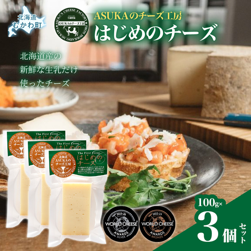 北海道 はじめのチーズ(100g)3個セット