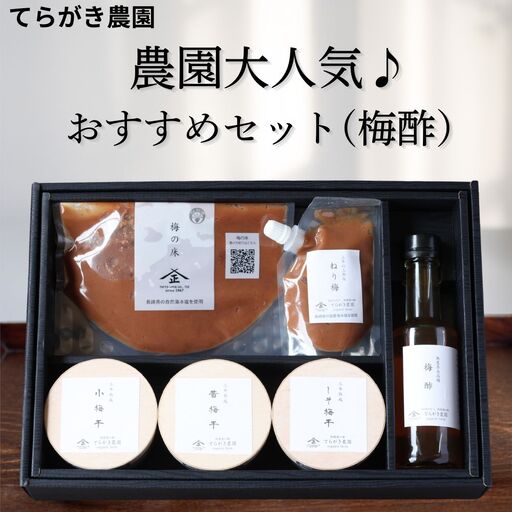 てらがき農園 農園大人気♪ おすすめ梅酢セット ｜ 梅干し 梅干 うめぼし 和歌山県 みなべ町 詰め合わせ セット 【trgk008】