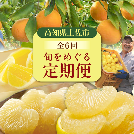 [6回定期便]文旦&小夏バラエティ定期便 土佐の柑橘フルコース[水晶文旦・温室文旦・土佐文旦・甘熟とさ小夏・土佐小夏]くだもの 定期[白木果樹園][BQAI062]