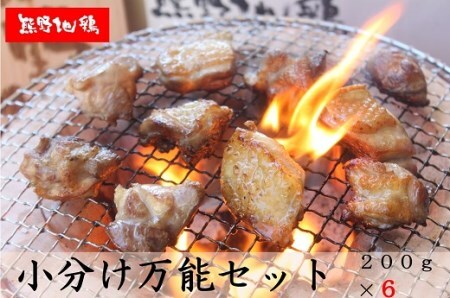 地鶏 カット不要 熊野地鶏 小分け 万能セット 1.2㎏(200g×6) 【frsn0002】