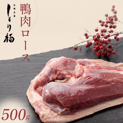 【 合鴨専門店 国産ブランド】鴨肉 鴨ロース ブロック 500g   ロース