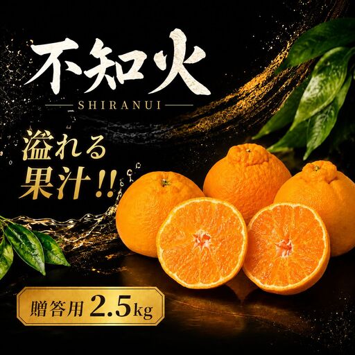 不知火 約2.5kg 4L みかん しらぬい デコポン 贈答用