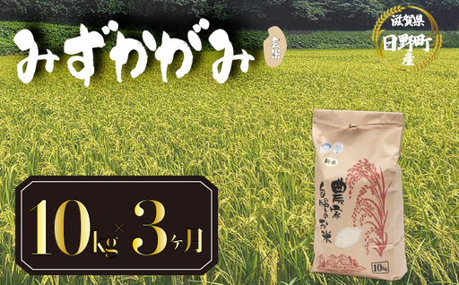 【先行予約】令和8年産 新米 みずかがみ 10kg 定期便 3ヶ月 玄米 米 