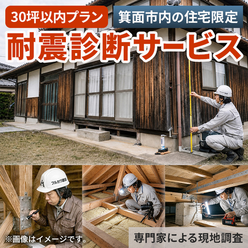 [30坪以内プラン]耐震診断サービス 専門家 現地調査 地震対策 木造住宅 防災 [m114-01][株式会社フルカワ建設]