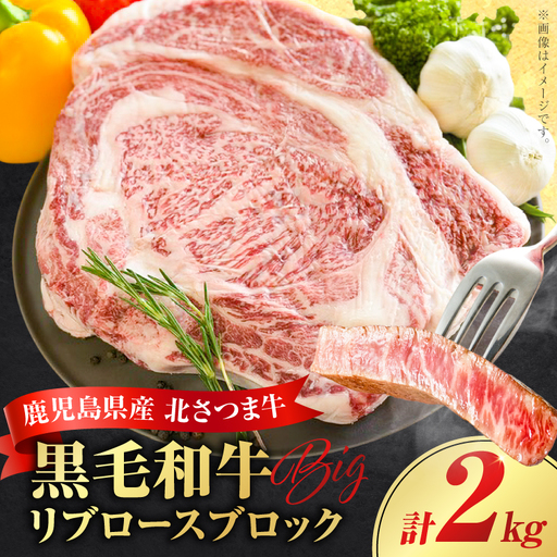 北さつま牛 リブロース ブロック K137-009 肉 お肉 牛肉 黒毛和牛