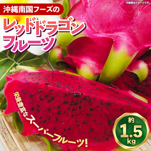 [2026年発送]南国フーズのドラゴンフルーツ [レッドドラゴンフルーツ] 約1.5kg - 果肉 レッド ピタヤ スーパーフルーツ 沖縄県 八重瀬町