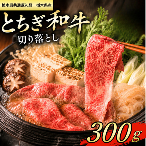 [栃木県共通返礼品 栃木県産]とちぎ和牛 切り落し300g | 栃木県 下野市