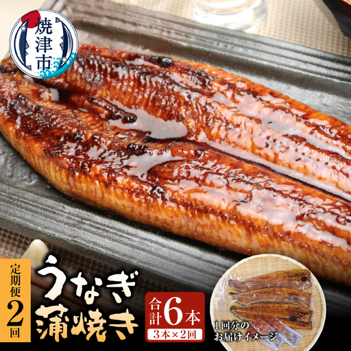 【定期便】静岡県産　うなぎ蒲焼き 3本×2回 (a50-152)