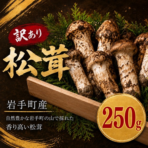 [先行予約]松茸 訳あり 250g 岩手町産 松茸