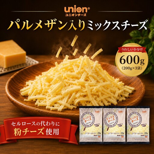 union ミックスチーズ パルメザン 600g [チーズ]