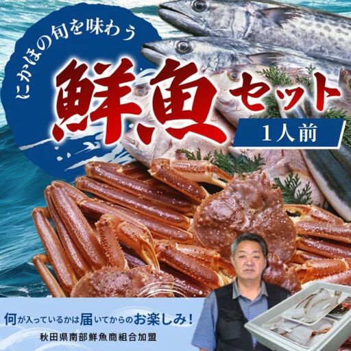 鮮魚 冷蔵 クール便「開けたらすぐ食べられる」下処理済み 海産物 1人前 さとう鮮魚店[一人暮らし 女性 男性 パック 詰め合わせ 海鮮セット 鮮魚ボックス 海鮮 海の幸 魚介 魚介類 切り身 秋田県 にかほ ]