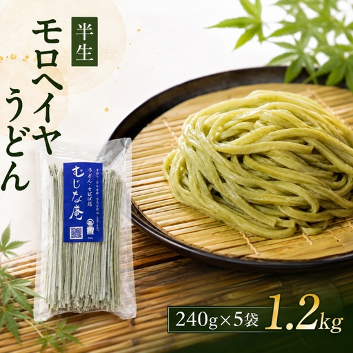 モロヘイヤうどん 240g × 5袋 1.2kg モロヘイヤ うどん