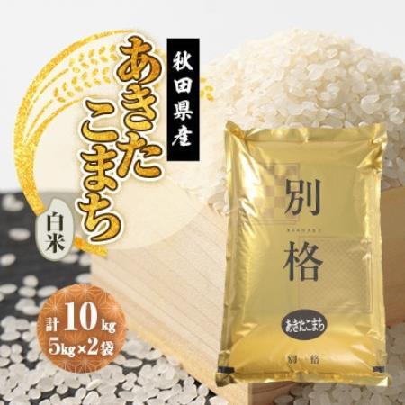 【発送月固定定期便】あきたこまち 白米 10kg(5kg×2袋) 10月～12月発送全3回【配送不可地域：離島・沖縄県】【4090564】