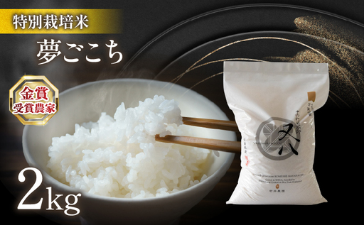 [ 新米 ] 令和8年米 夢ごこち 2kg ビニール包装