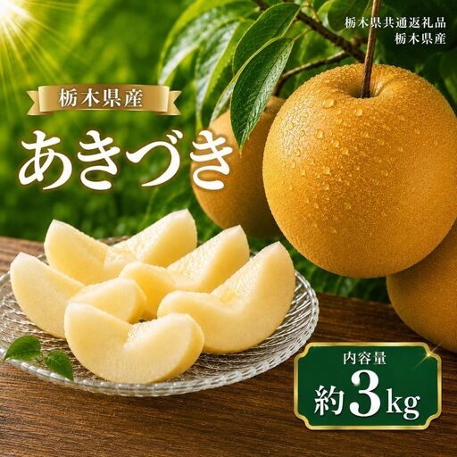 梨 あきづき 3kg | 栃木県共通返礼品 栃木県産 栃木県 那珂川町