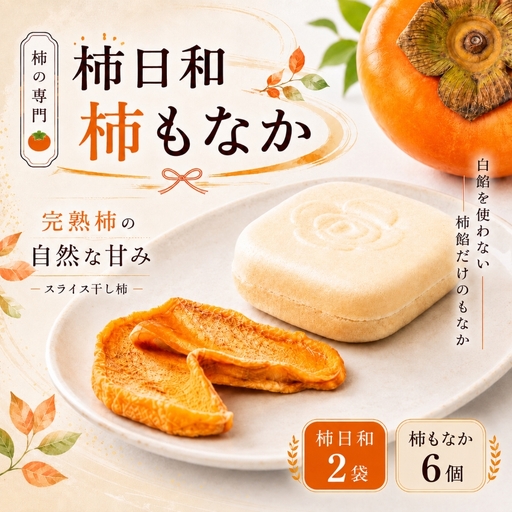 柿日和 2袋 柿もなか 6個セット
