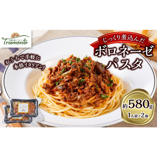 じっくり煮込んだボロネーゼパスタ　1人前×2個入
