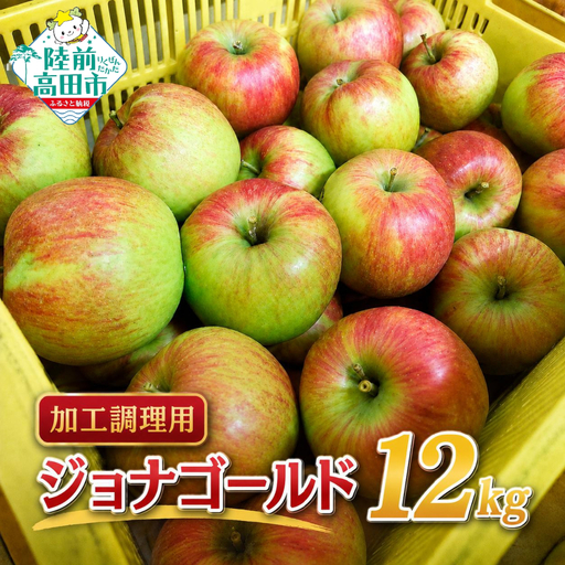 [加工調理用] りんご ジョナゴールド 約12kg りんご スイーツやサラダに!