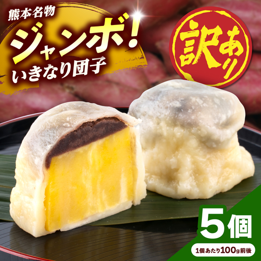 先行予約 2026年10月より発送 訳あり弁天堂ジャンボいきなり団子約100g×5個入りA