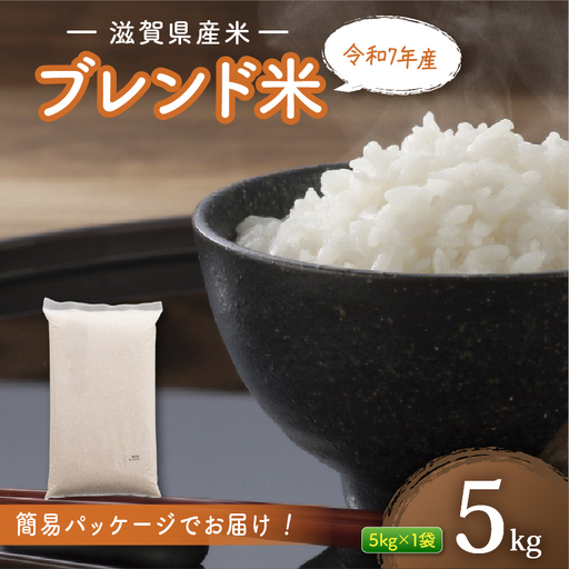 簡易包装のため訳あり ブレンド米 (5kg) 令和7年産 ブレンド米