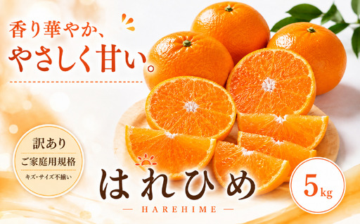 ＜訳あり 愛媛県産はれひめ 合計約5kg＞『2027年1月上旬～2月上旬迄に順次出荷予定』甘い あまい 果汁 果物 くだもの フルーツ みかん オレンジ 柑橘 人気柑橘 特産品 株式会社OSN 愛媛県 西予市 【常温】OOS0022